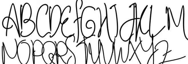 Sephia Signature Fonte MAIÚSCULAS