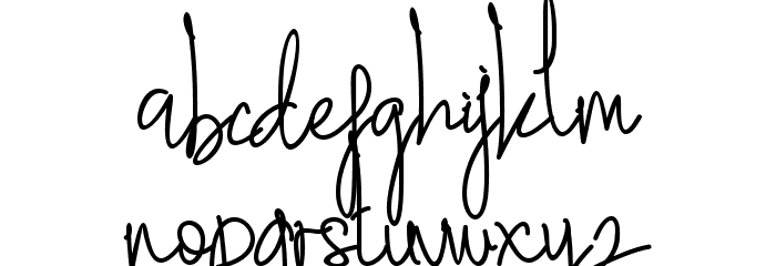 Sephia Signature Font LOWERCASE