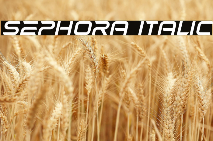 Sephora Italic Example 1