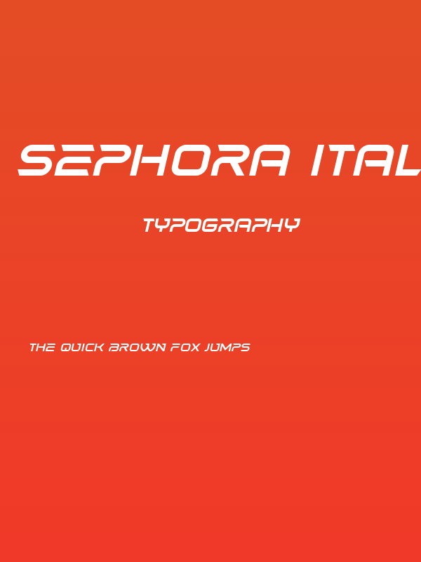 Sephora Italic Poster