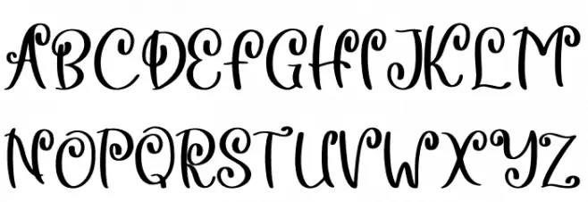 Sepia Love Font Litere mari