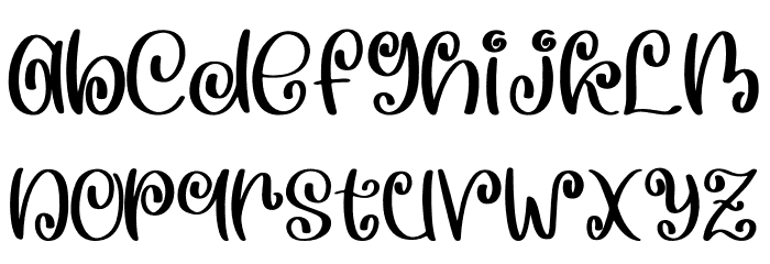 Sepia Love Font LOWERCASE