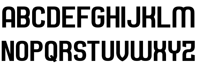 Septacharge Font LOWERCASE
