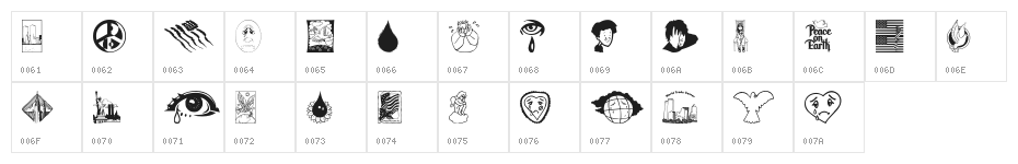 September 11 Character Map