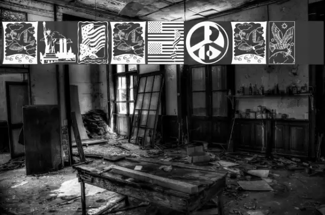 September 11 Font examples