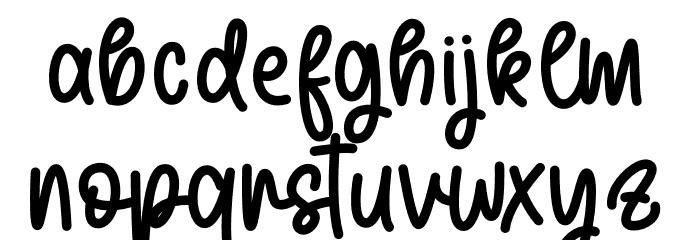September Farmhouse Font LOWERCASE