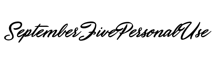 September Five Personal Use  Descarca Fonturi Gratis