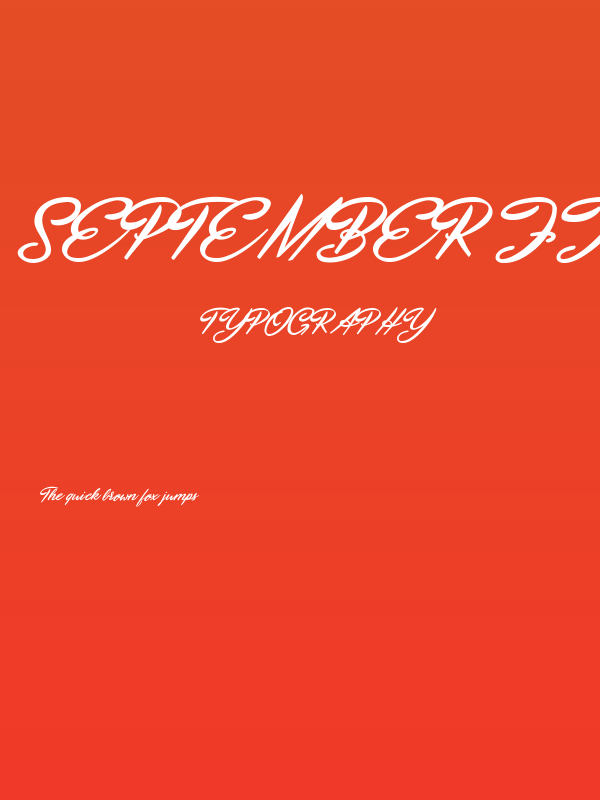 September Five Personal Use Poster