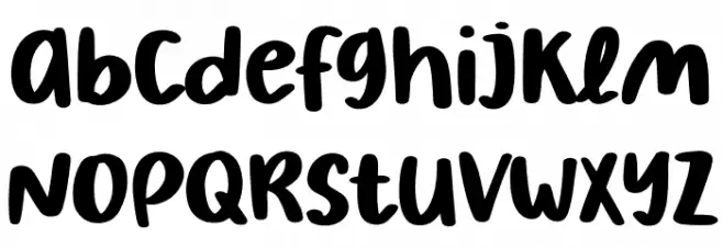 September Rain Caratteri MINUSCOLO