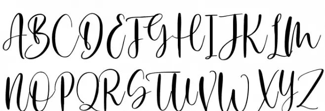 September Twilight Schriftart Groß