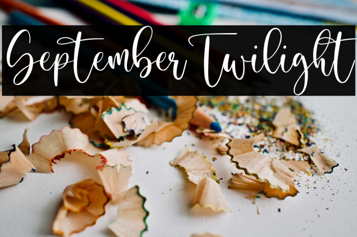 September Twilight Example 1