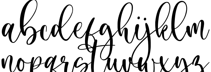 September Twilight Font LOWERCASE