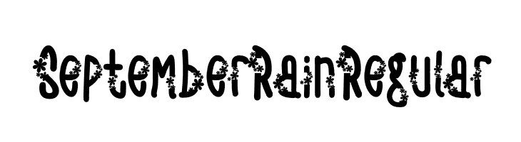 SeptemberRainRegular  font caratteri gratis