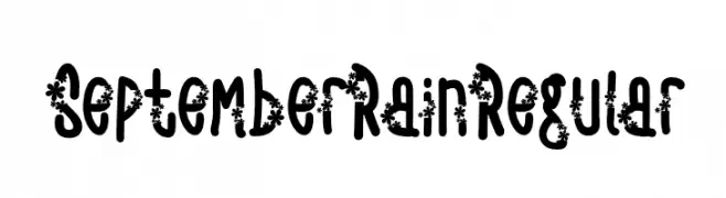 SeptemberRainRegular  Descarca Fonturi Gratis