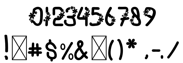 SeptemberRainRegular Font OTHER CHARS