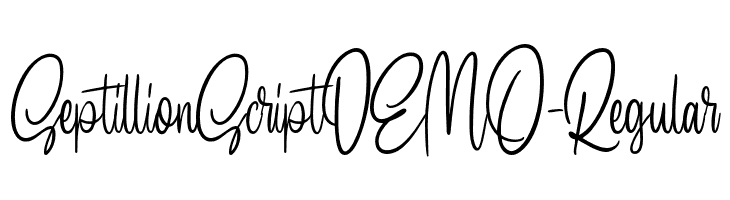 SeptillionScriptDEMO-Regular  नि: शुल्क फ़ॉन्ट्स डाउनलोड
