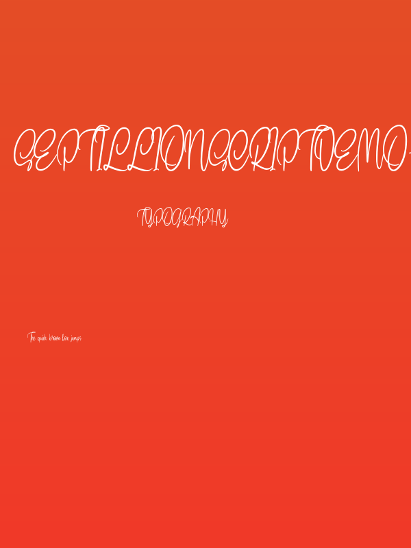 SeptillionScriptDEMO-Regular Poster