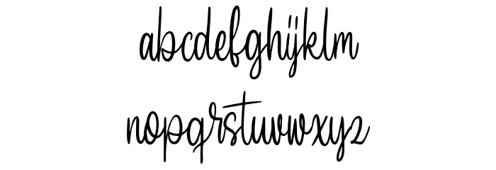 SeptillionScriptDEMO-Regular Font LOWERCASE