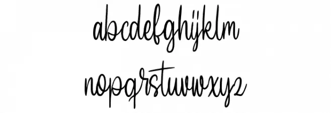 SeptillionScriptDEMO-Regular फ़ॉन्ट लोअरकेस