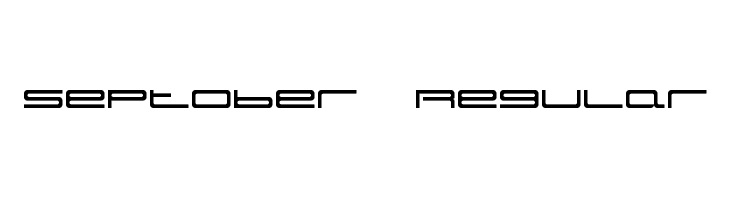 Septober Regular  font caratteri gratis