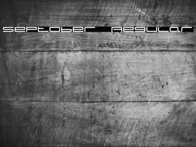 Septober Regular Font examples