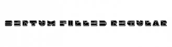 Septum Filled Regular  Free Fonts Download