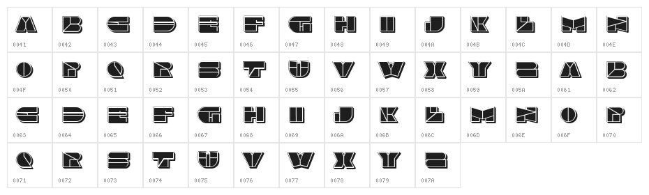 Septum Filled Regular Character Map