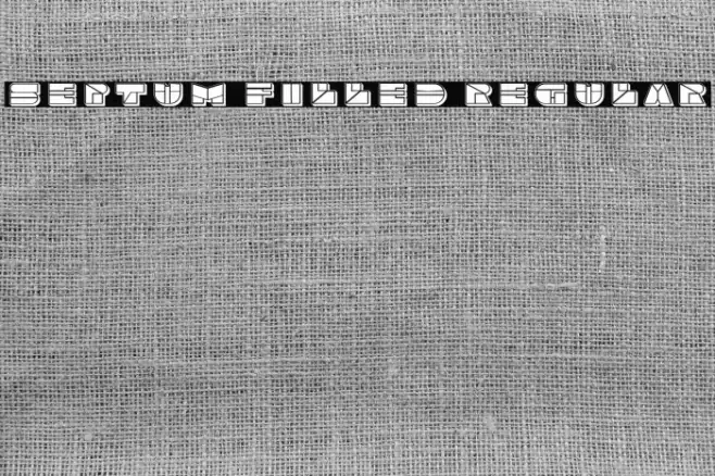 Septum Filled Regular Font examples