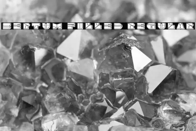 Septum Filled Regular Font examples