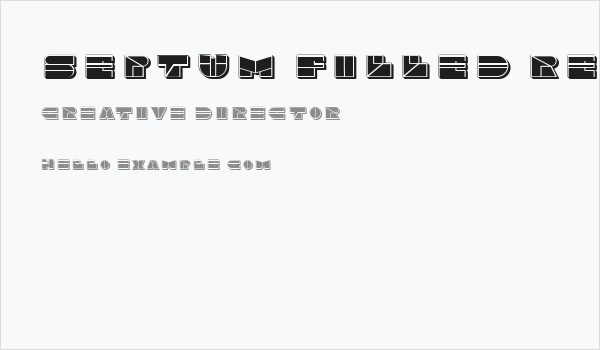 Septum Filled Regular Business Card