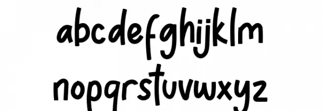 Septy Notes Font LOWERCASE