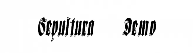 Sepultura Demo  Frei Schriftart Herunterladen