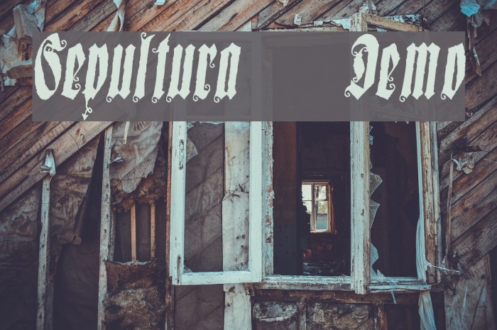 Sepultura Demo Font examples