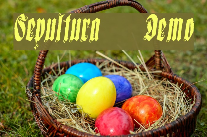Sepultura Demo Font examples