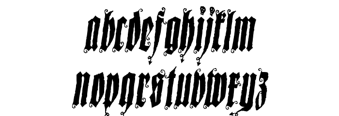 Sepultura Demo Font LOWERCASE