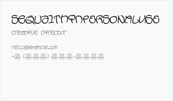 SequalThinPERSONALUSE Business Card