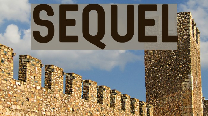 Sequel Font examples
