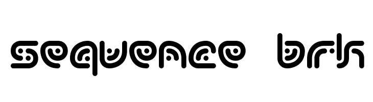 Sequence BRK Font