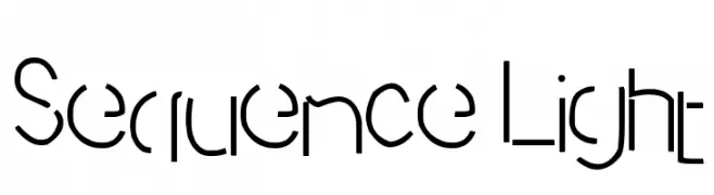 Sequence Light  フリーフォントのダウンロード