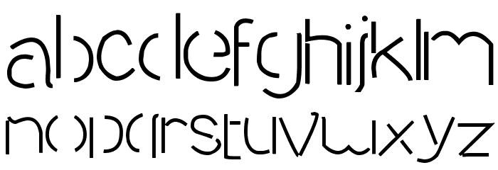 Sequence Light Font LOWERCASE