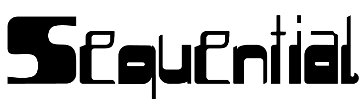 Sequential  Frei Schriftart Herunterladen