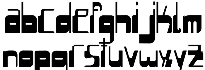 Sequential Font LOWERCASE