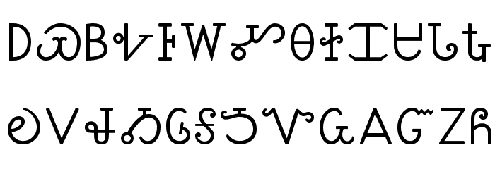 Sequoyah Font LOWERCASE