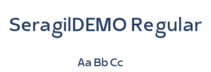 SeragilDEMO Regular Font Preview
