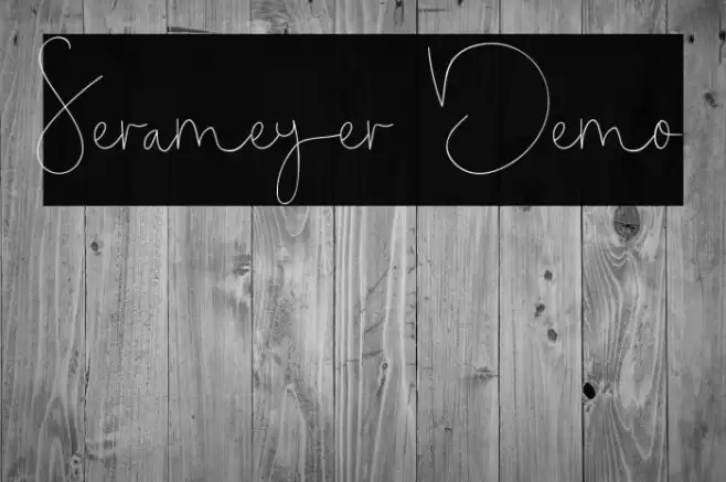 Serameyer Demo Font examples