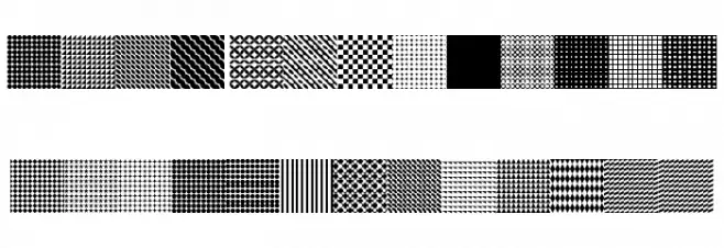 Serangkaian Pattern Regular Polices MAJUSCULES