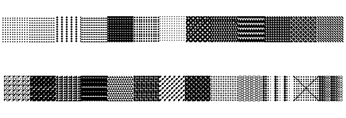 Serangkaian Pattern Regular Font LOWERCASE