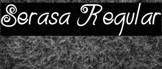Serasa Regular Font examples