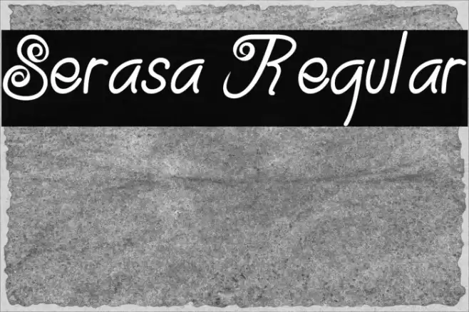 Serasa Regular Font examples