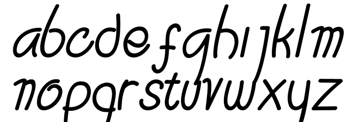 Serasa Regular Font Litere mici